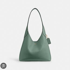 Coach Sage Green Brooklyn 28 Leather Shoulder Bag